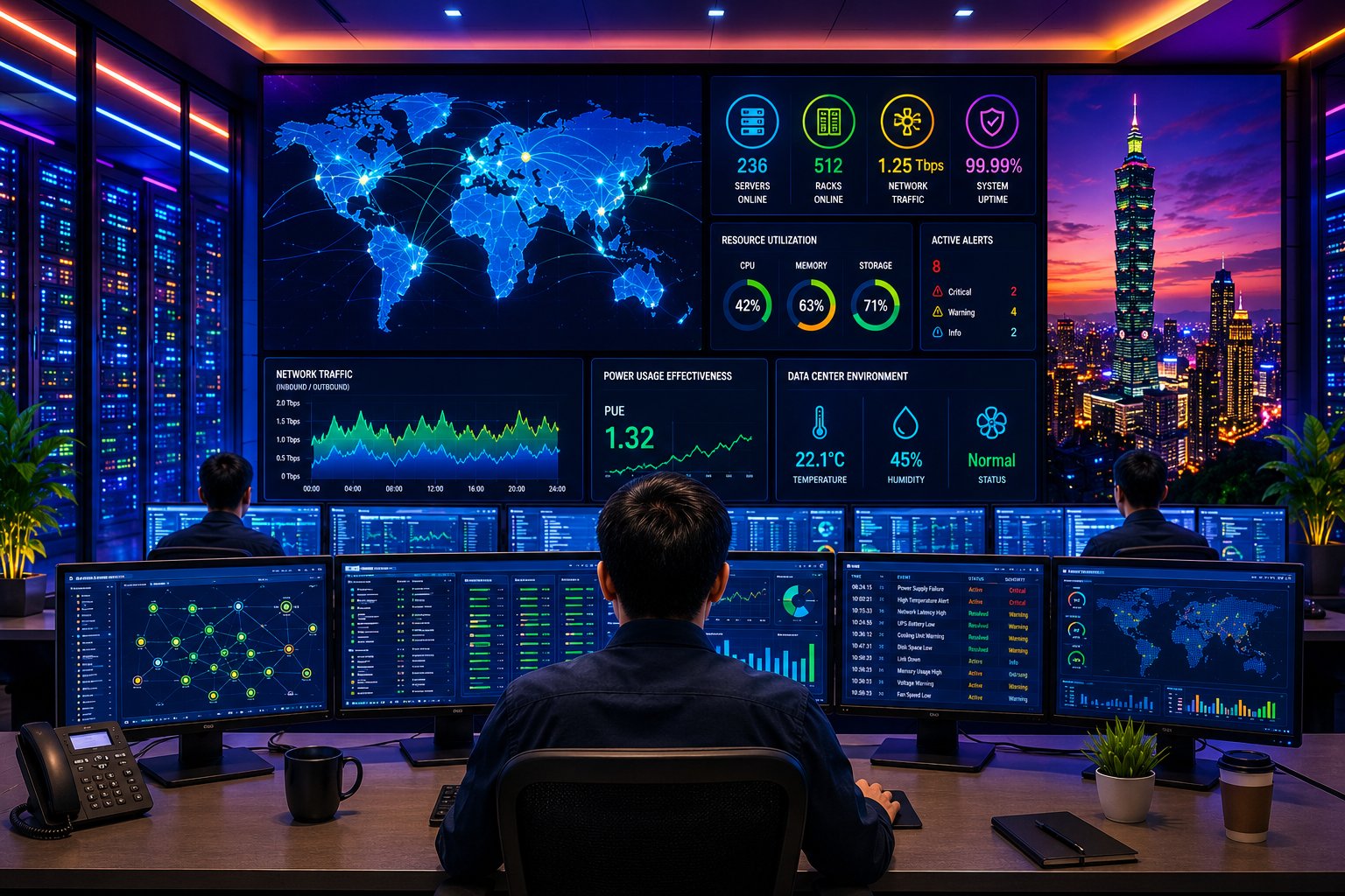 24/7 DC operations NOC