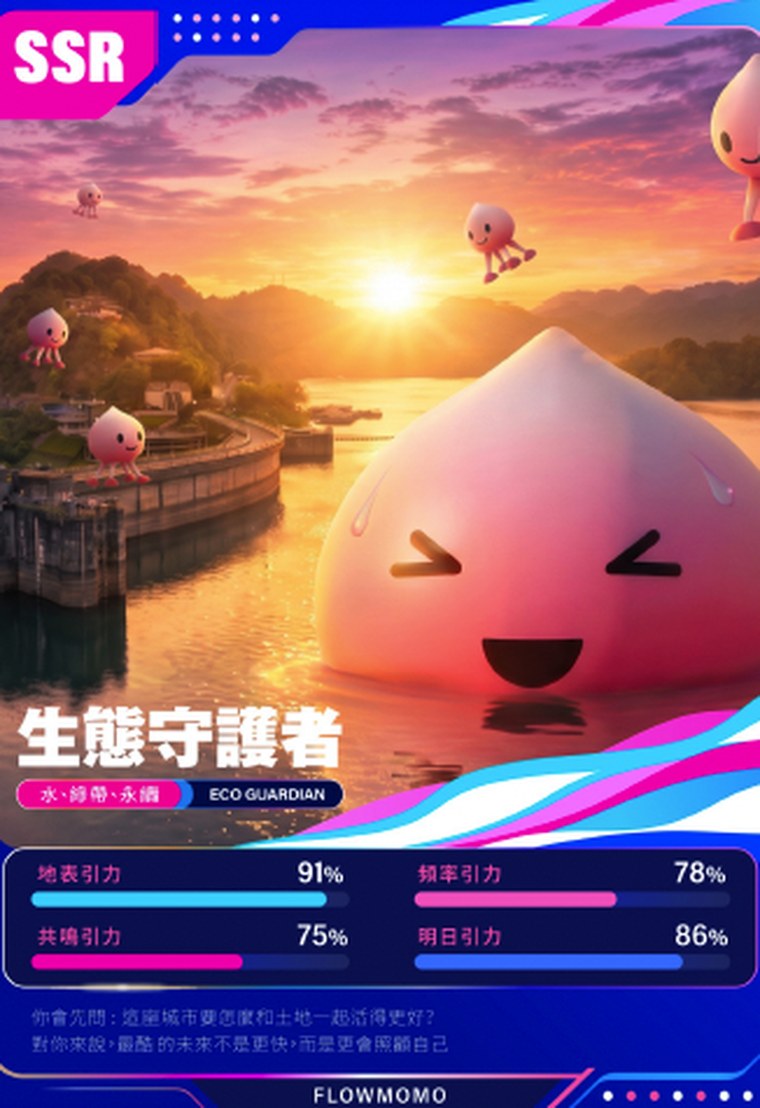 觀眾帶回家的 FLOWMOMO 數位卡牌